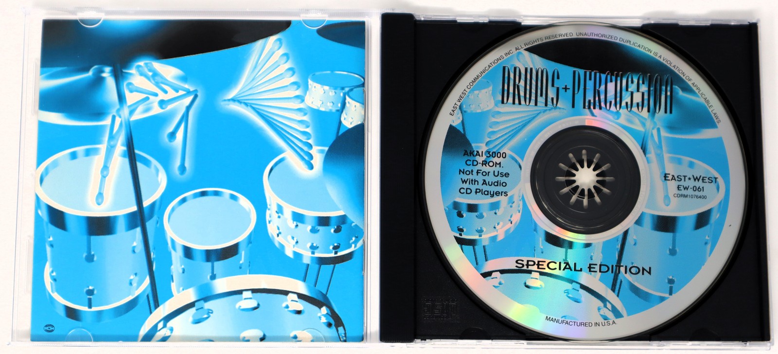 East West Drums + Percussion SE Akai Format Sample/Sound Library/Sampling CD