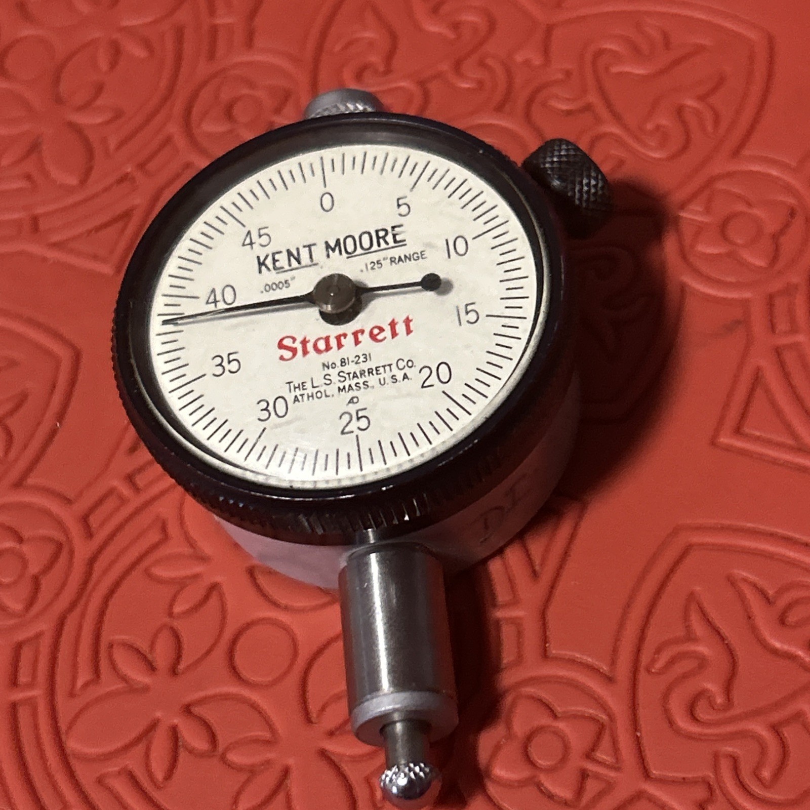 STARRETT Dial Indicator - No. 81-231 - .0005" - .125" Range - NICE (SU38)