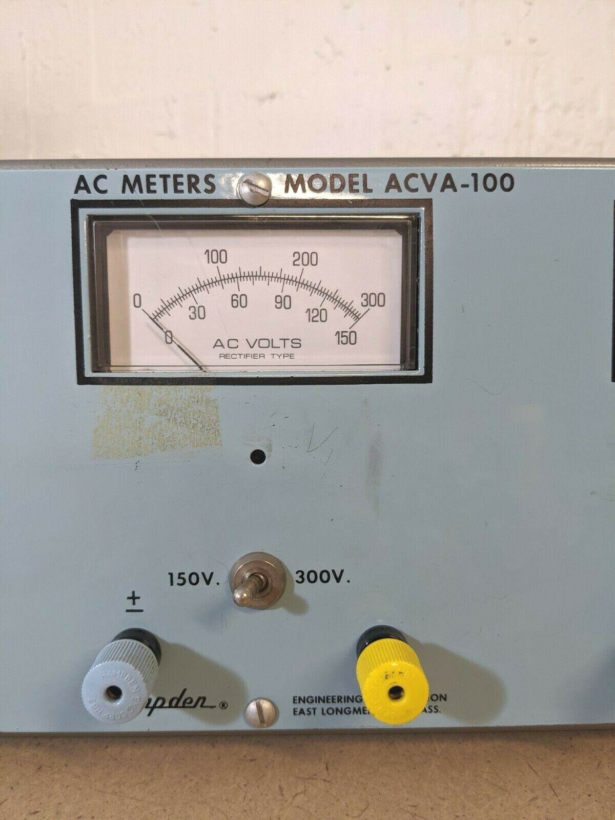 HAMPDEN ENGINEERING AC Meter Panel Unit ACVA-100 Educational Training Equipment
