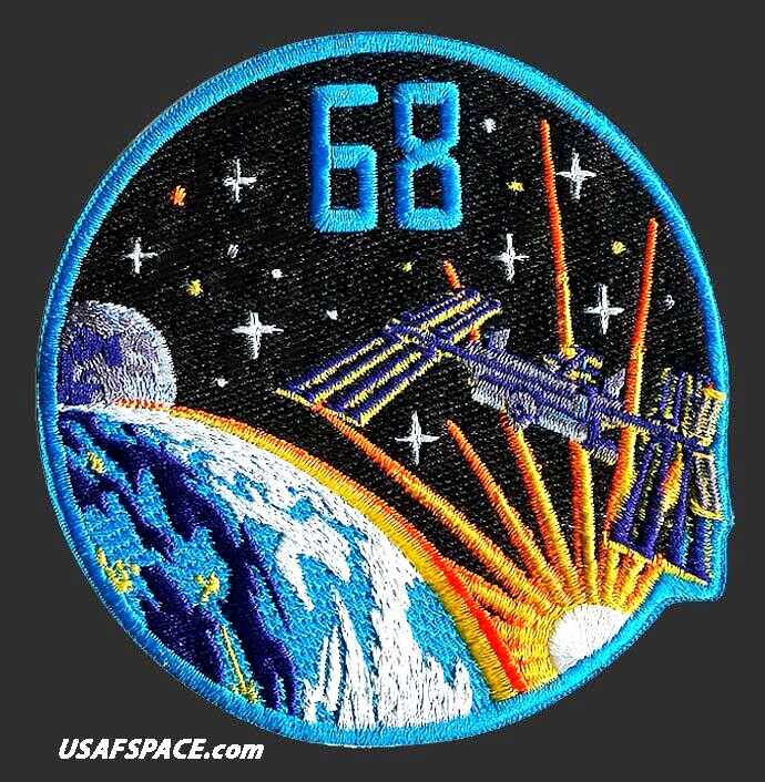 Authentic Expedition 68 -NASA SPACEX ISS Mission- A-B Emblem SPACE Mission PATCH