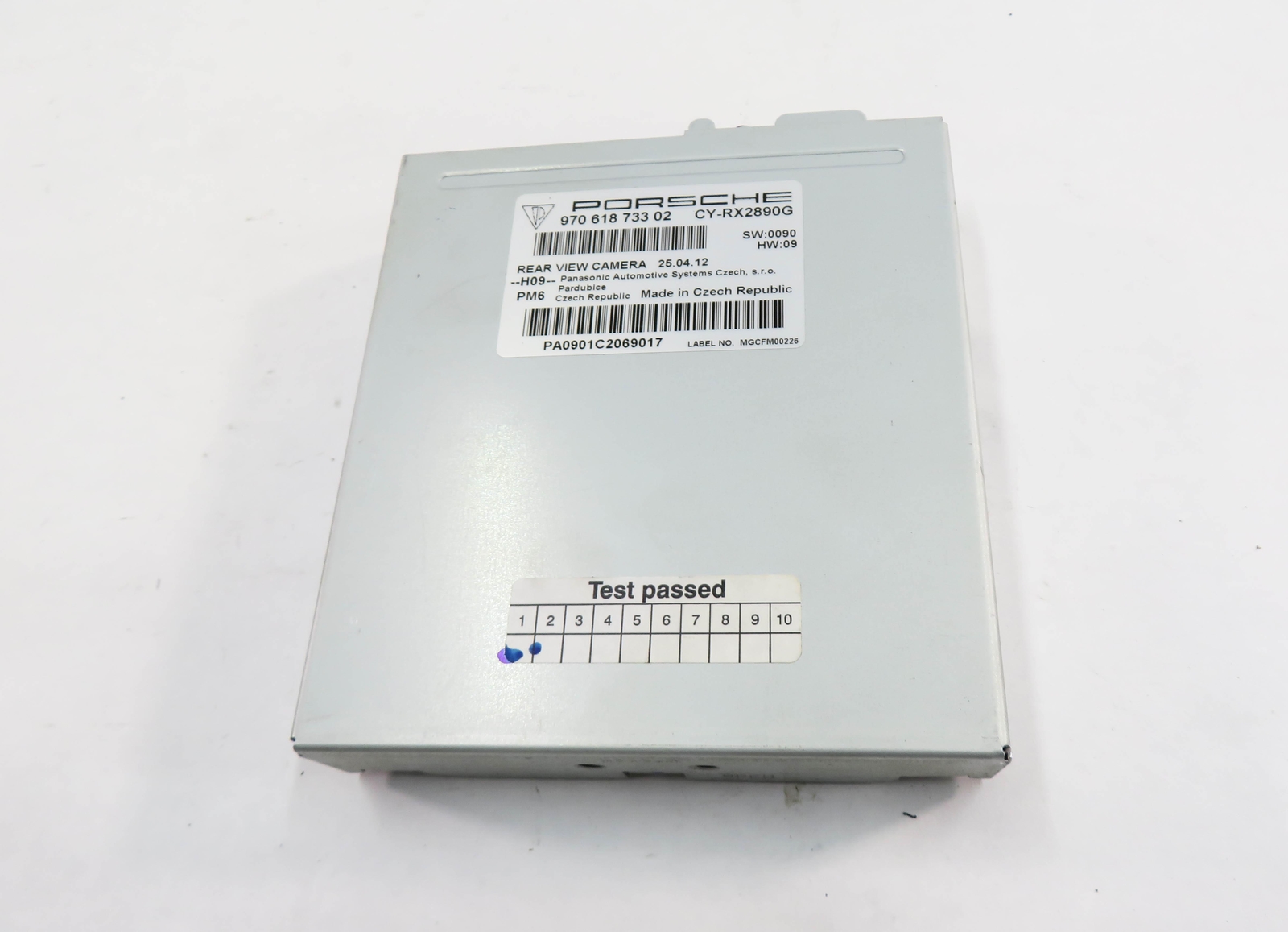 2012 PORSCHE PANAMERA (970 G1) REARVIEW BACKUP REVERSE CAMERA CONTROL MODULE
