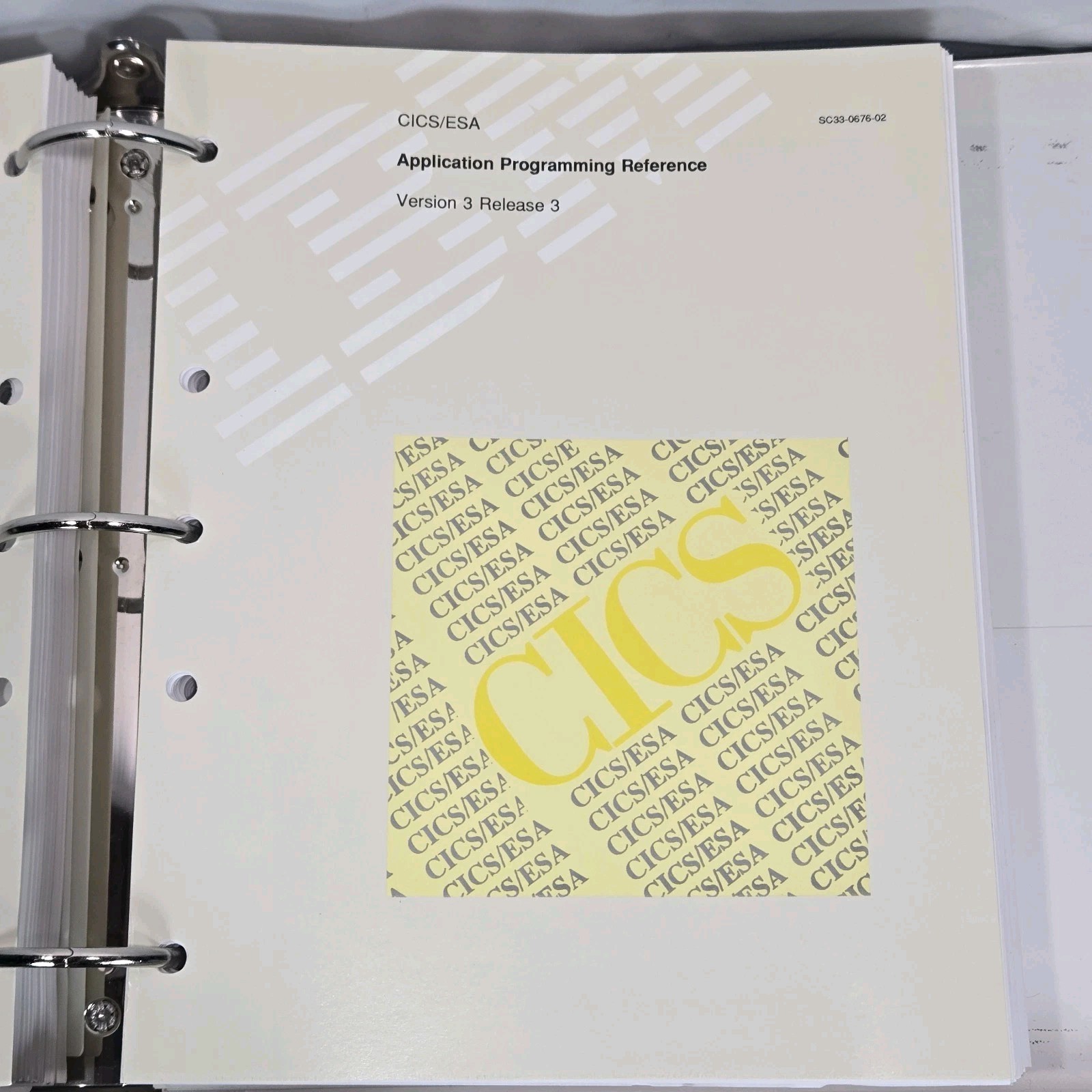 1992 IBM CICS/ESA Application Programming Manuals V3 R3 Binder Set