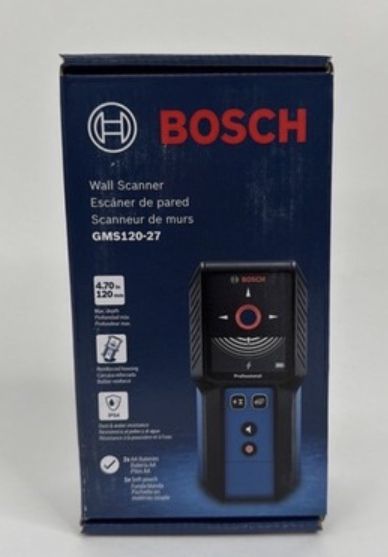 Bosch 4-in Scan Depth Electric/Metal/Wood Finder GMS120-27 [Brand New]