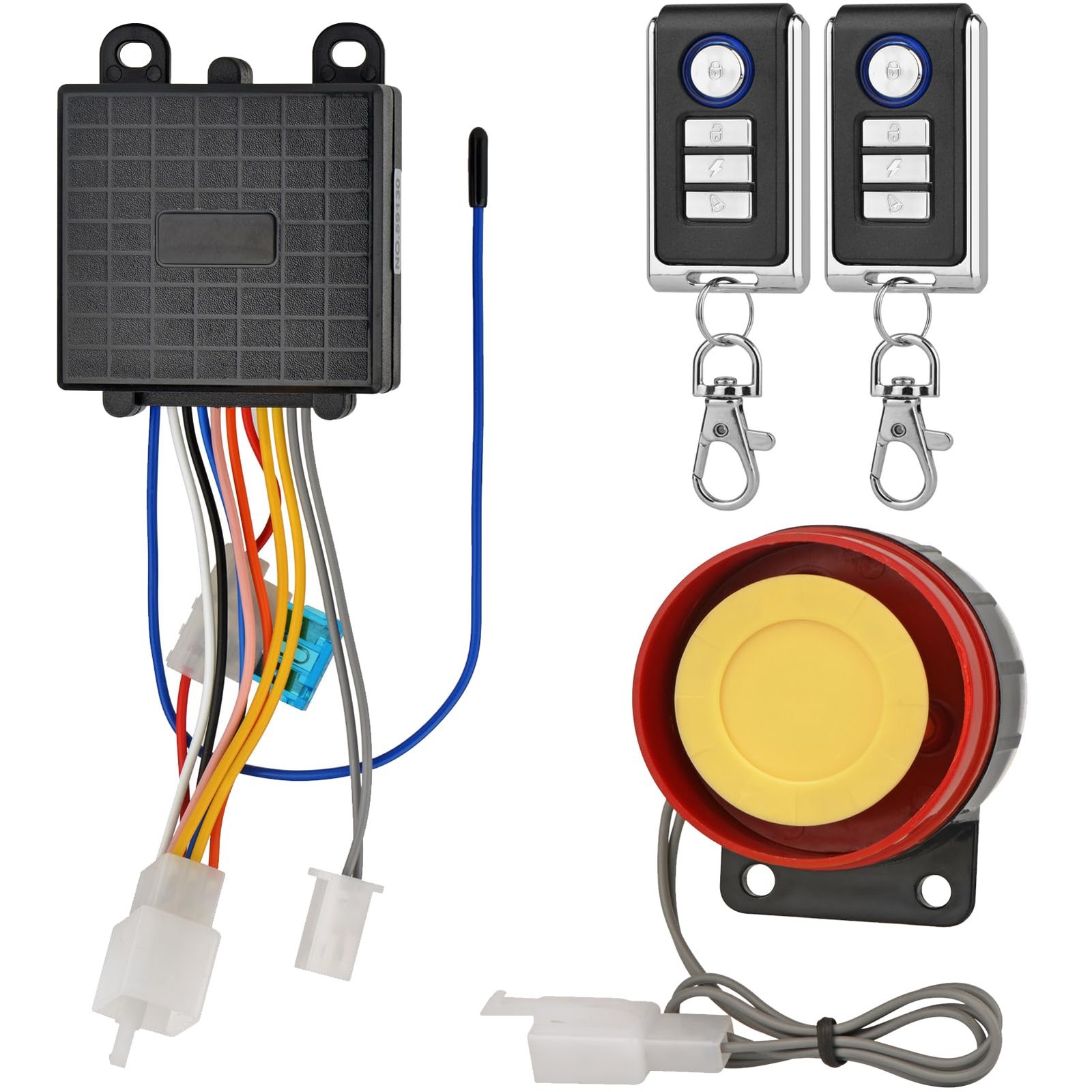 Snlazp Motorcycle Anti-Theft Alarm Security System, Control Engine Start...