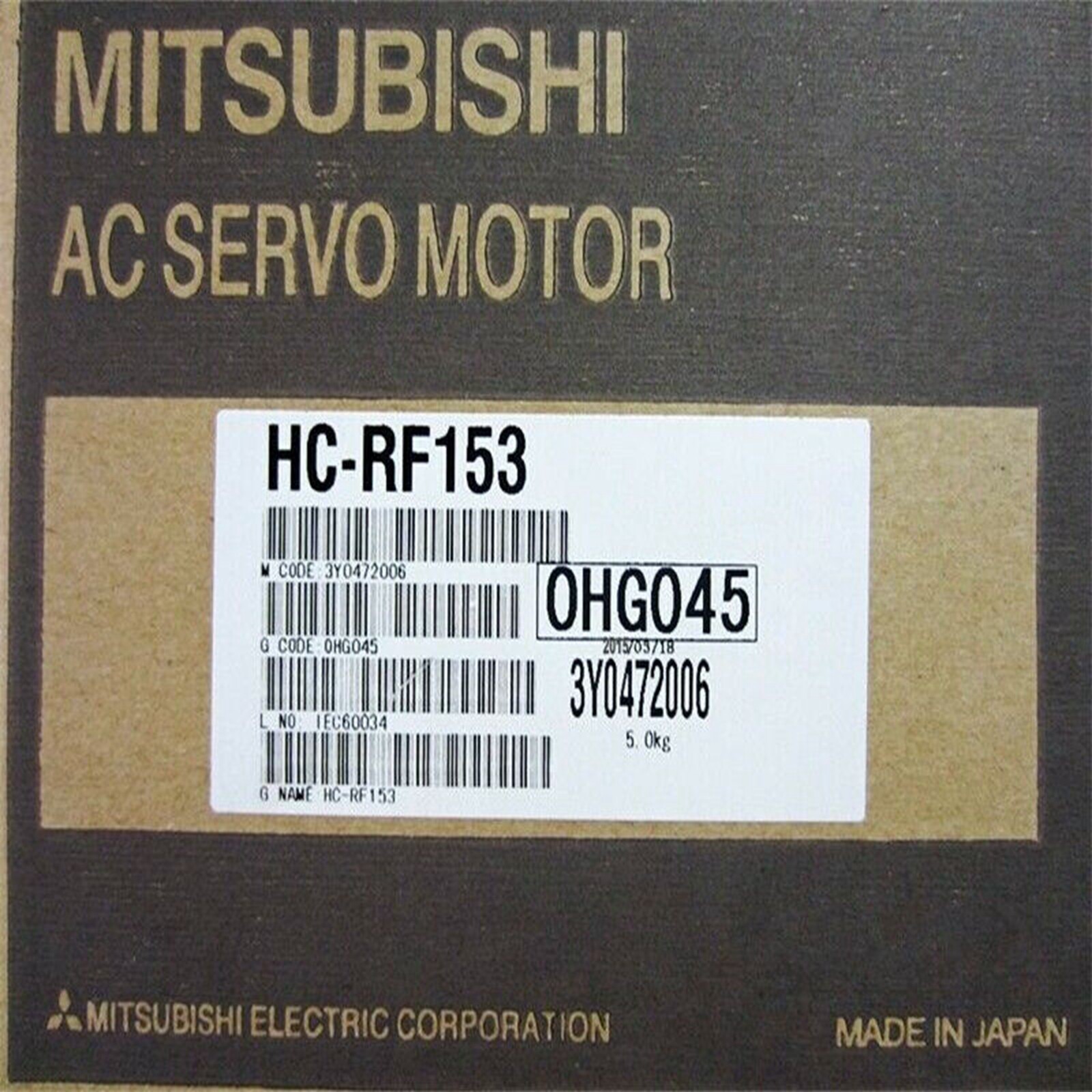NEW MITSUBISHI HC-SF153 PLC 1.5kW Servo Motor Encoder