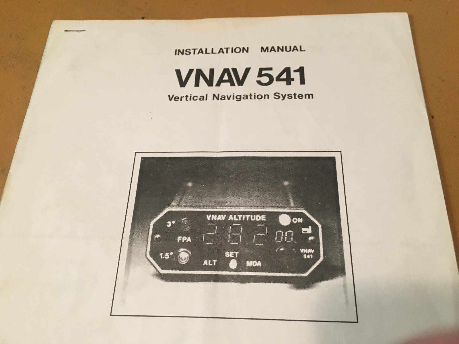 Foster VNAV 541 Install Manual