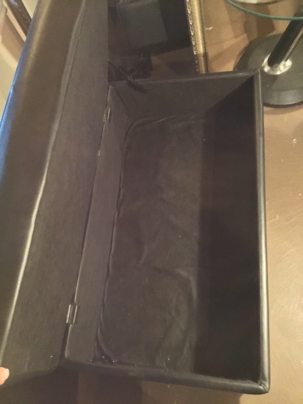 Bench openable dark brown for room