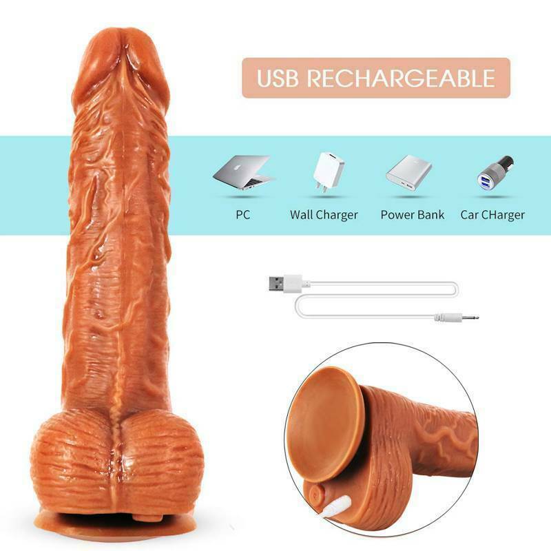 4IN1 XL Dildo Vibrator with 8 Thrusting Heating 8 Rotating Sex Toy for woman