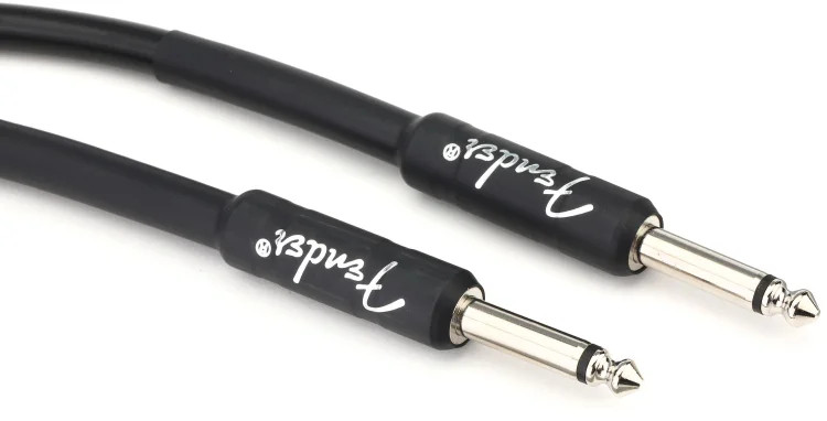 Fender Professional Series Straight to Straight Instrument Cable - 5 foot Black
