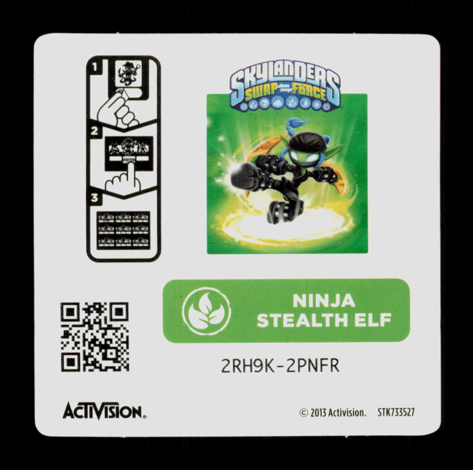 Ninja Stealth Elf Skylanders Swap Force 2013 Activision Sticker