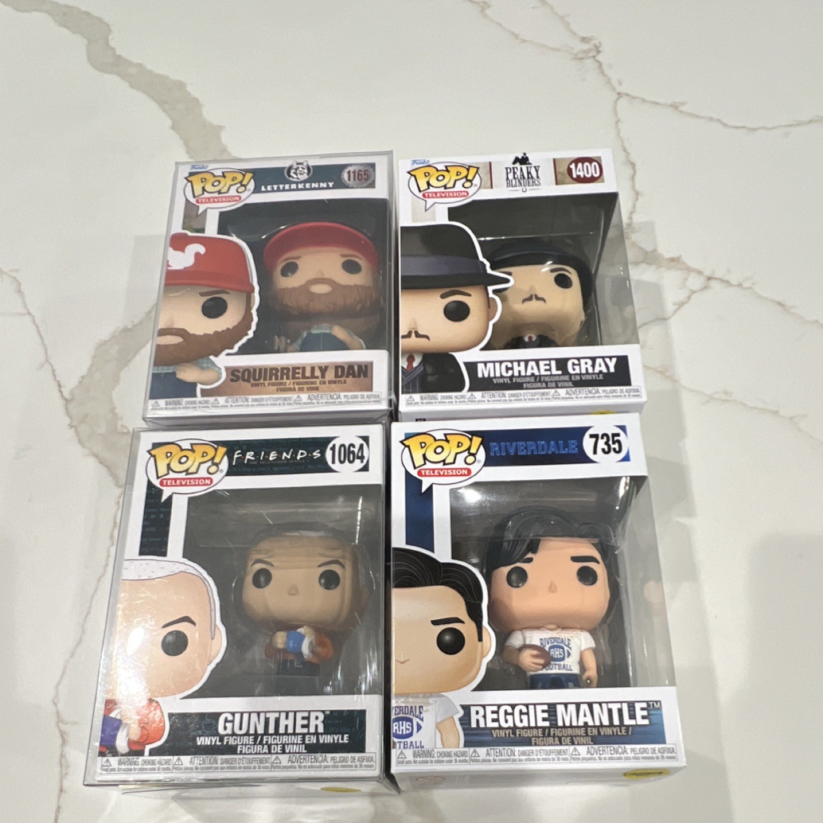 Funko Pop! TV Lot of 4 Boxed Vinyl: Squirrelly Dan #1168 Michael Gray #1400 Gun…