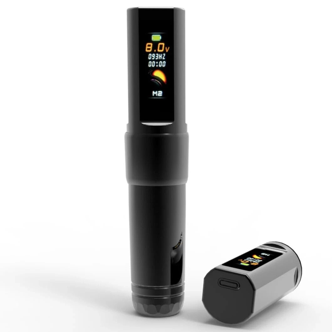 Wireless Tattoo Pen  Adjustable Stroke   Coreless Motor Rechargable Battery