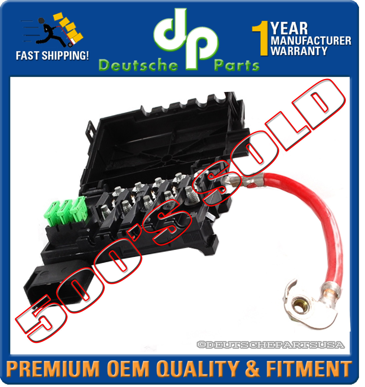 VW JETTA BEETLE GOLF FUSE BOX + HOLDER + FUSE FUSES 1J0937617D 1J0 937 617D