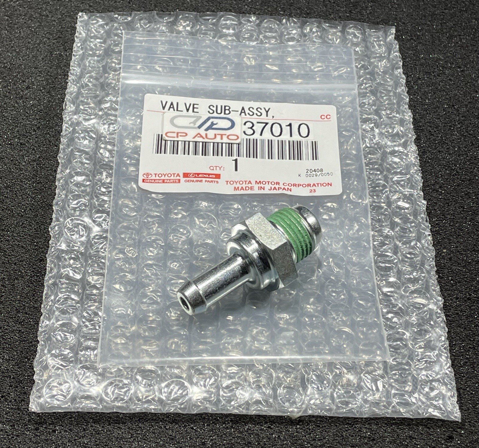 09 - 14 TOYOTA MATRIX 1.8L VENTILATION VALVE PCV VALVE OEM NEW