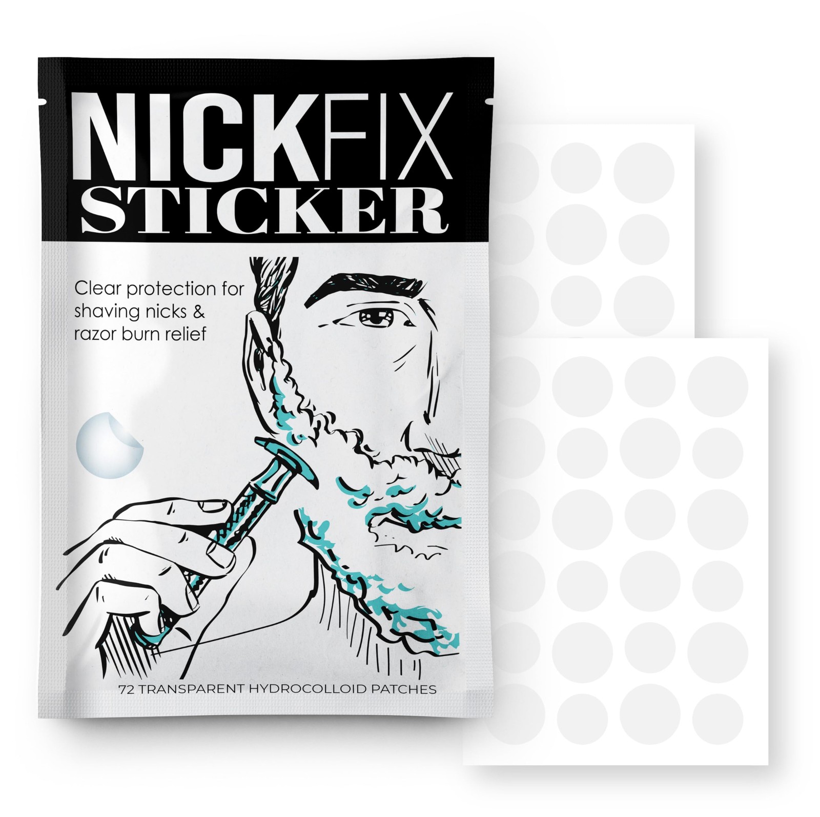 NICK FIX Shave Cream for Men with Natural Ingredients Sensitive Skin