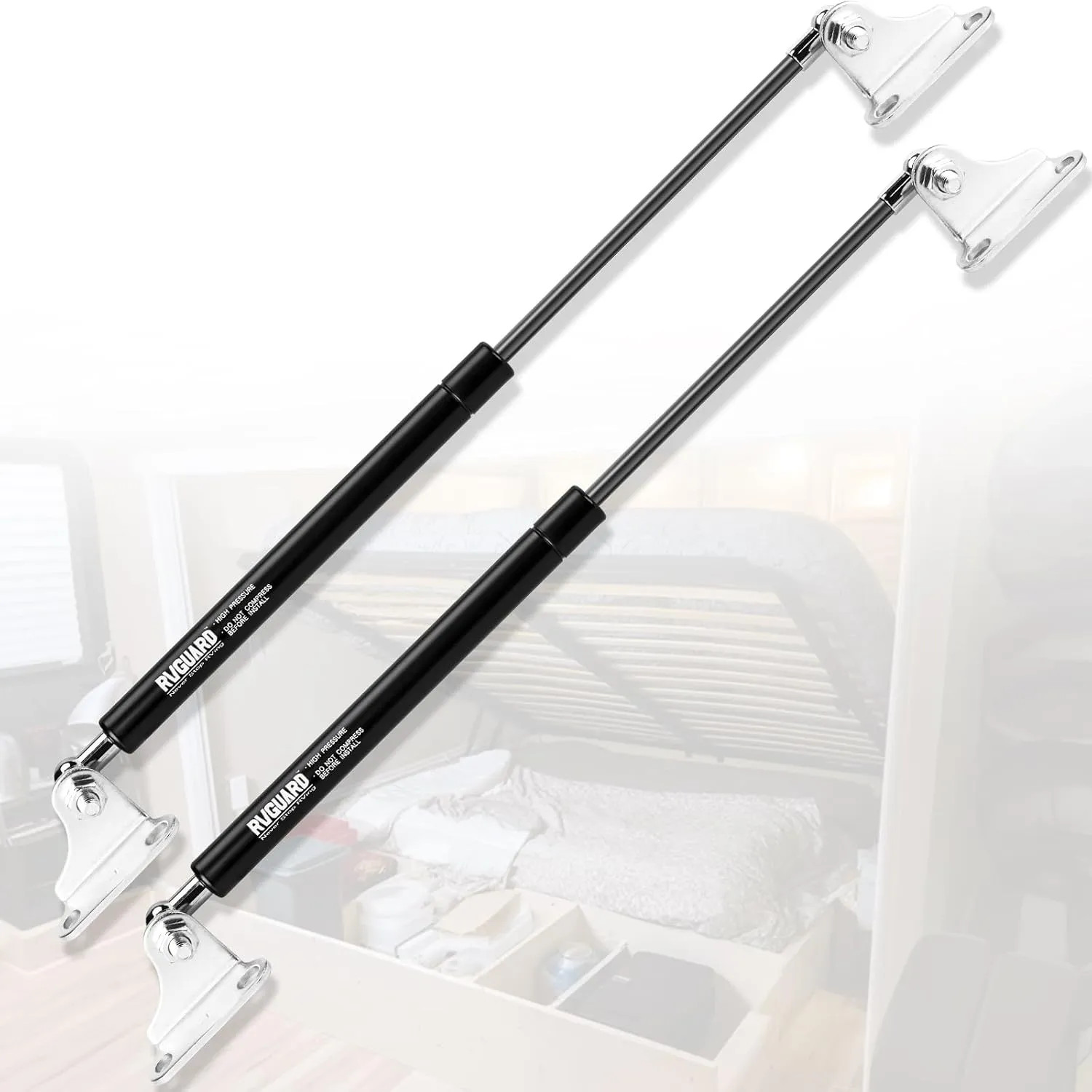 20 Inch 80lbs Gas Struts Replacement For RV Camper Bed Floor Hatch Boat Canopy