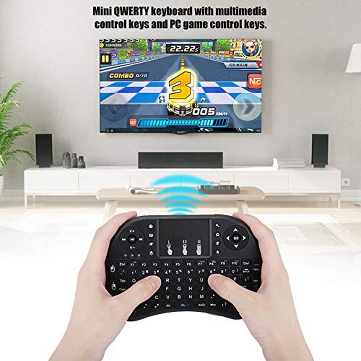 FOSA USB Mini Touch Keyboard, Portable Multifunction Keyboard with Touchpad F...