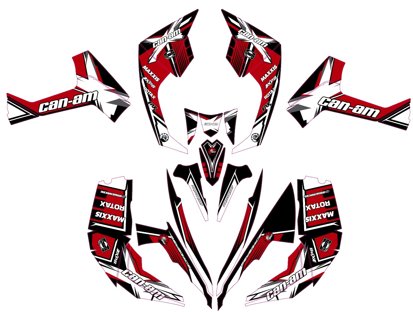 Graphics kit  for Can Am Renegade 500 800r 800x 1000 decals ALL YEARS STICKERS
