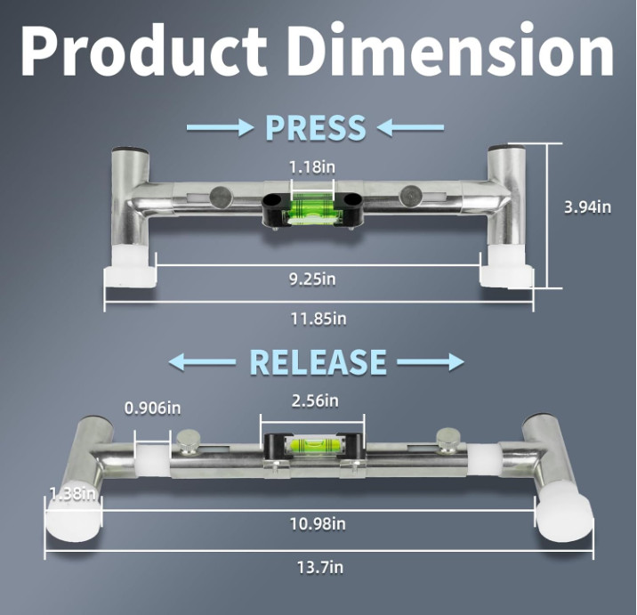 Steering Wheel Level Alignment for Internal Diameter 270mm - 350mm Holder Tool