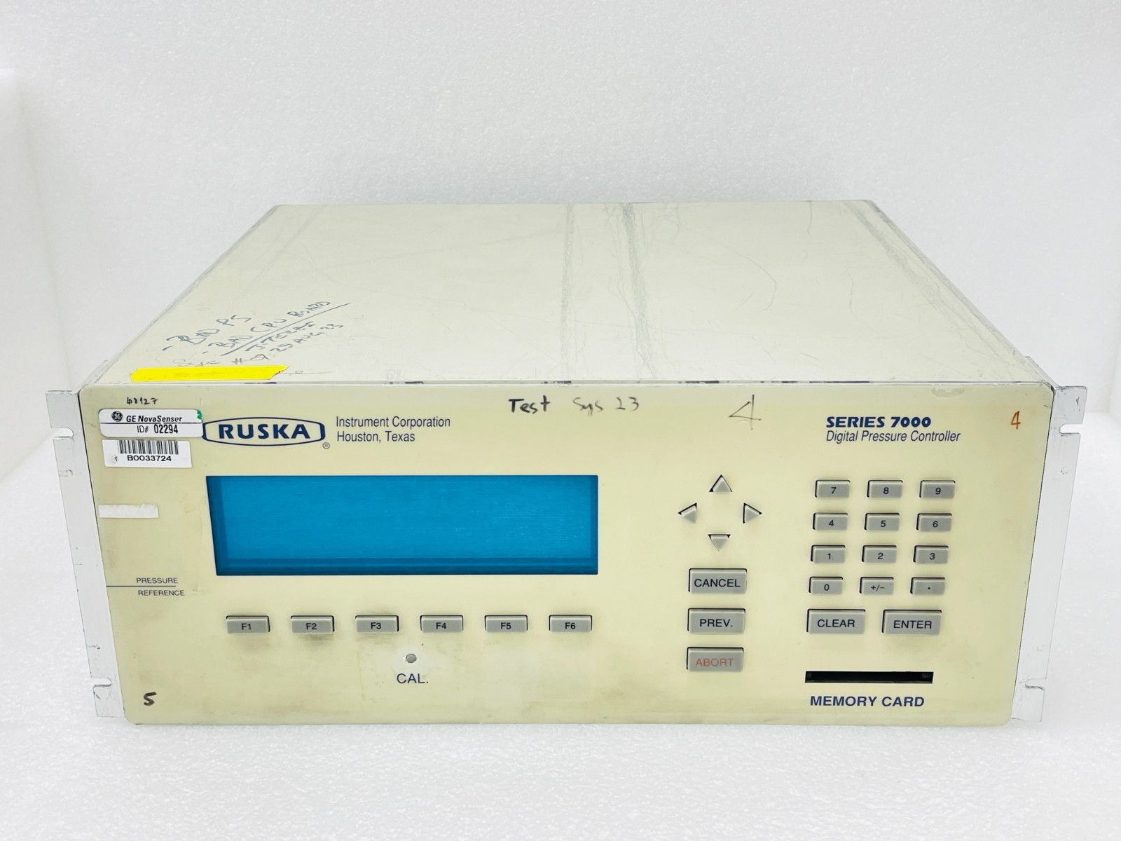 FOR PARTS - Ruska Series 7000 Digital Pressure Controller (No Returns)