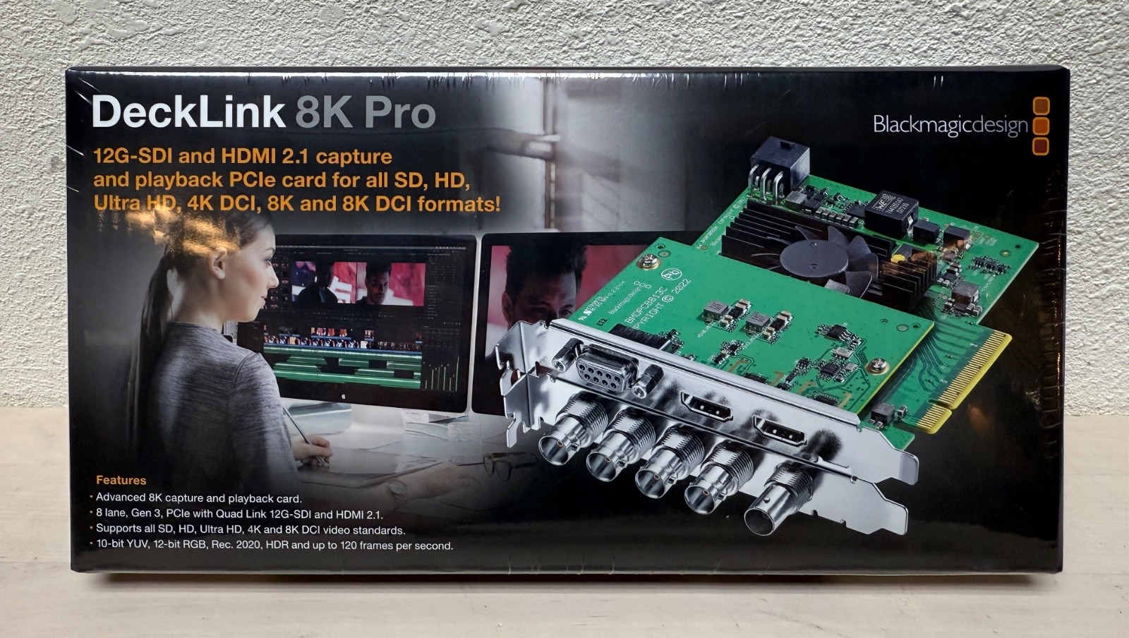 (NEW-Sealed) Blackmagic Design DeckLink 8K Pro G2 Capture Card (BDLKHR08K12GG2)