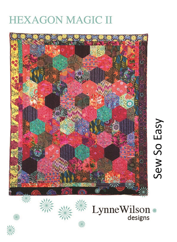Hexagon Magic II by Lynne Wilson Designs Fat Quarter Friendly 72" X 80"