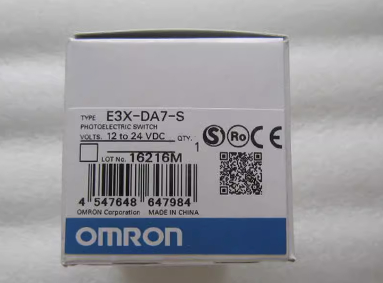 NEW Omron E3X-DA7-S 12-24VDC Photoelectric Switch