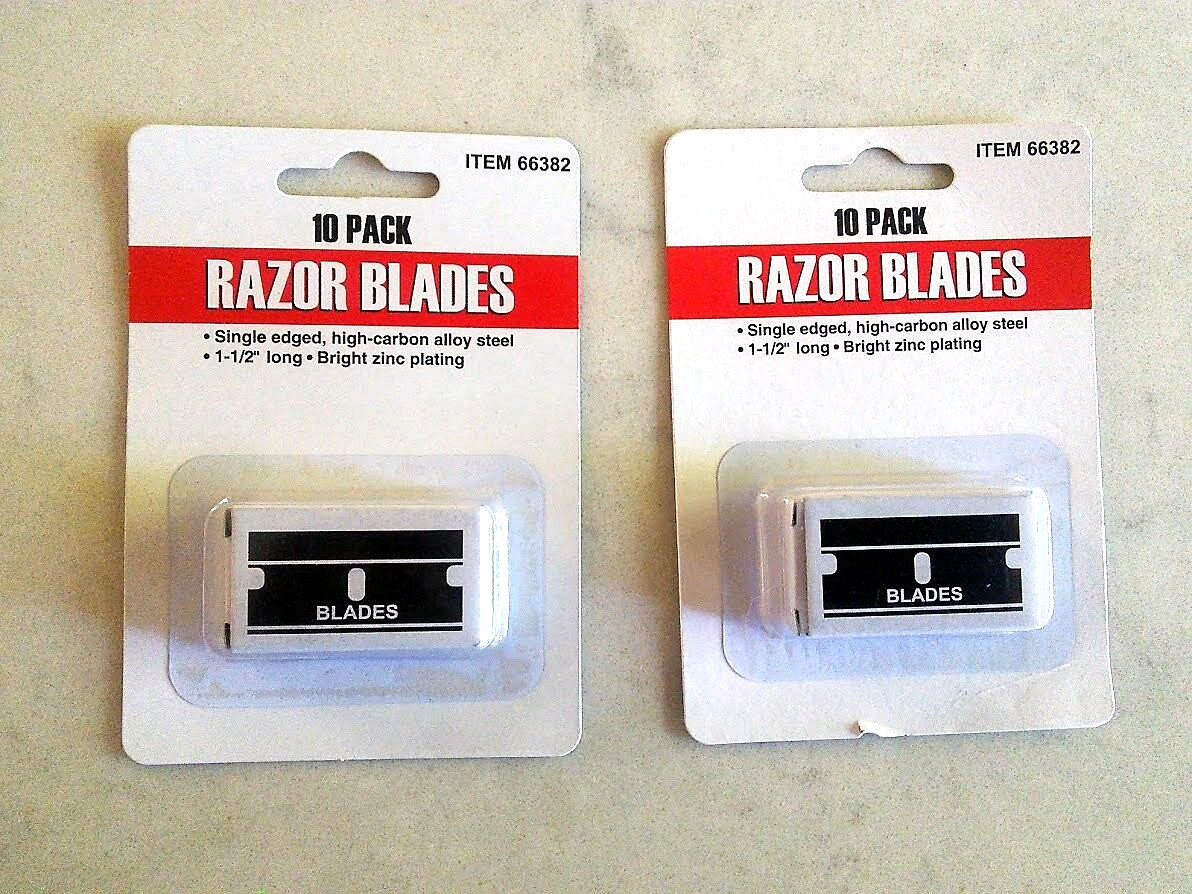 20 Single Edge Razor Blades for Scraper Tool