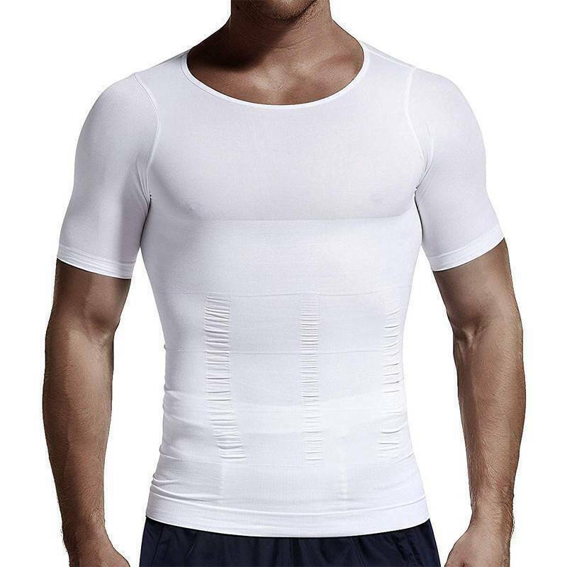 Men's Slimming Body Shaper Vest Abs Abdomen Compression Shirt Workout Tank Tops