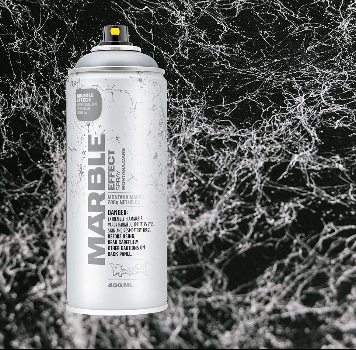 Montana Effect 400 Ml Marble Color, Silver Spray Paint 10 Oz