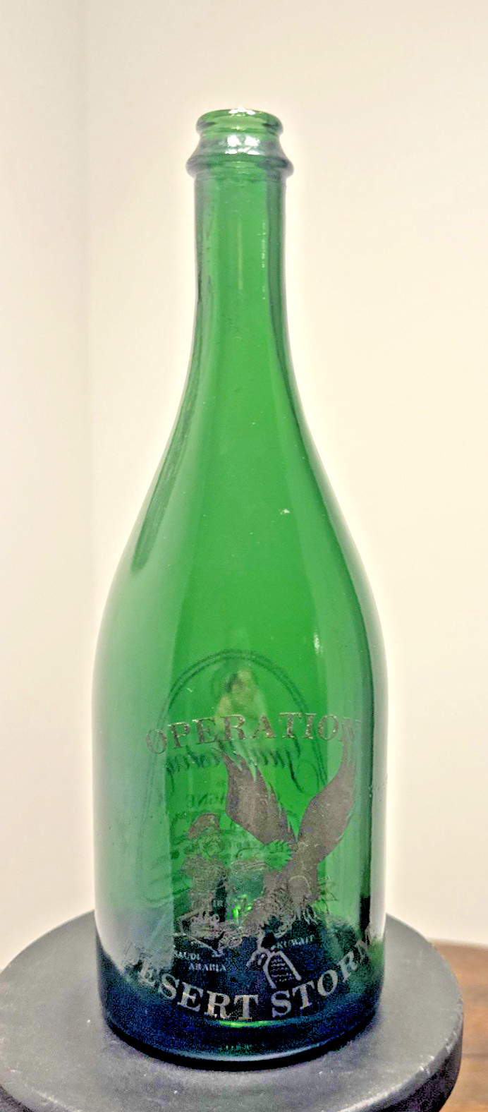 Operation Desert Storm Great Western Champagne Bottle Green Vintage