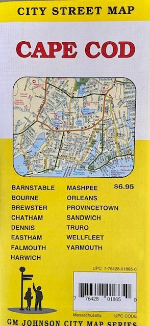 City Street Map of Cape Cod, Massachusetts, by GMJ Maps (2021)