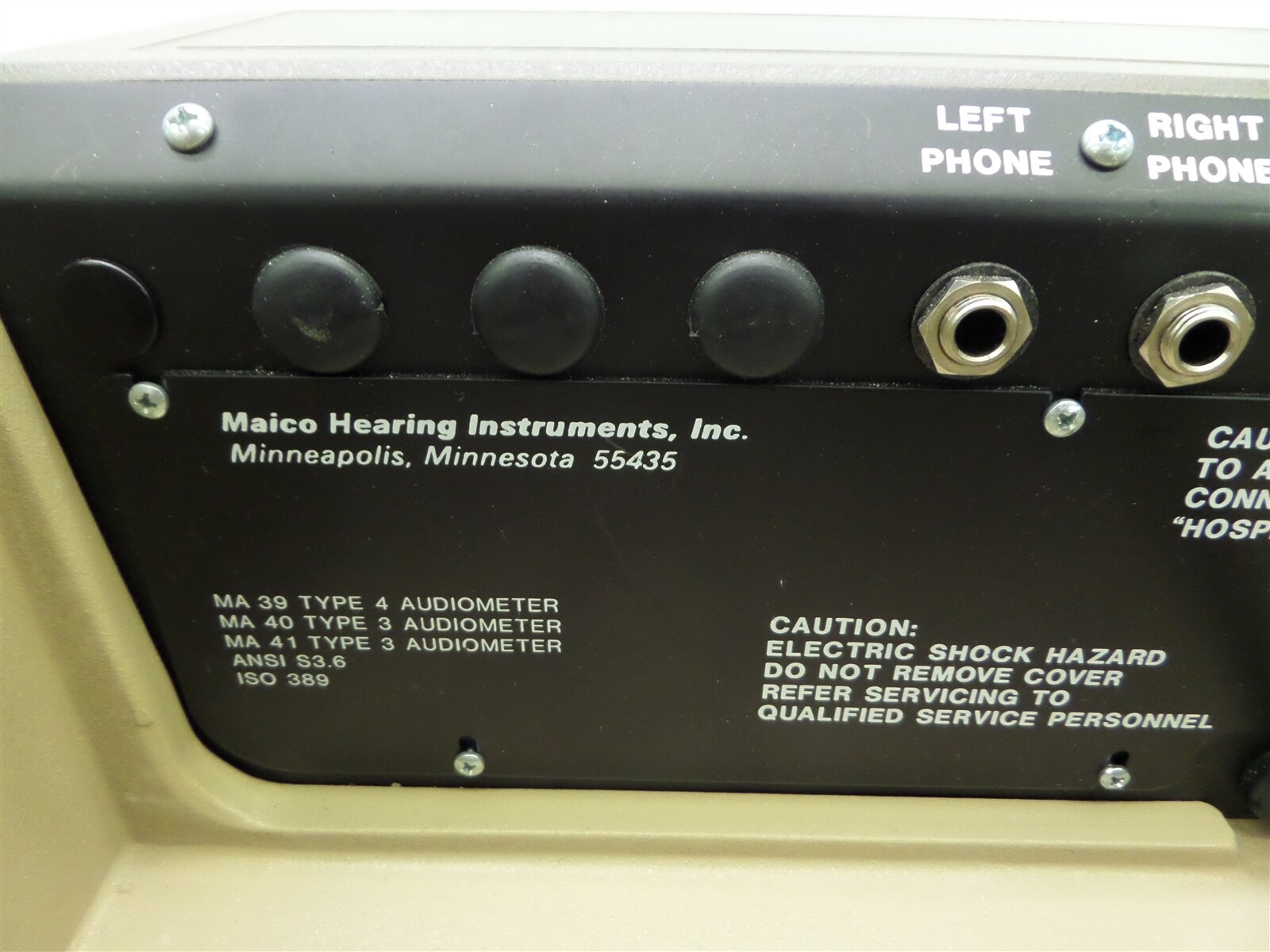 Maico MA 39 Audiometer Hearing Instrument