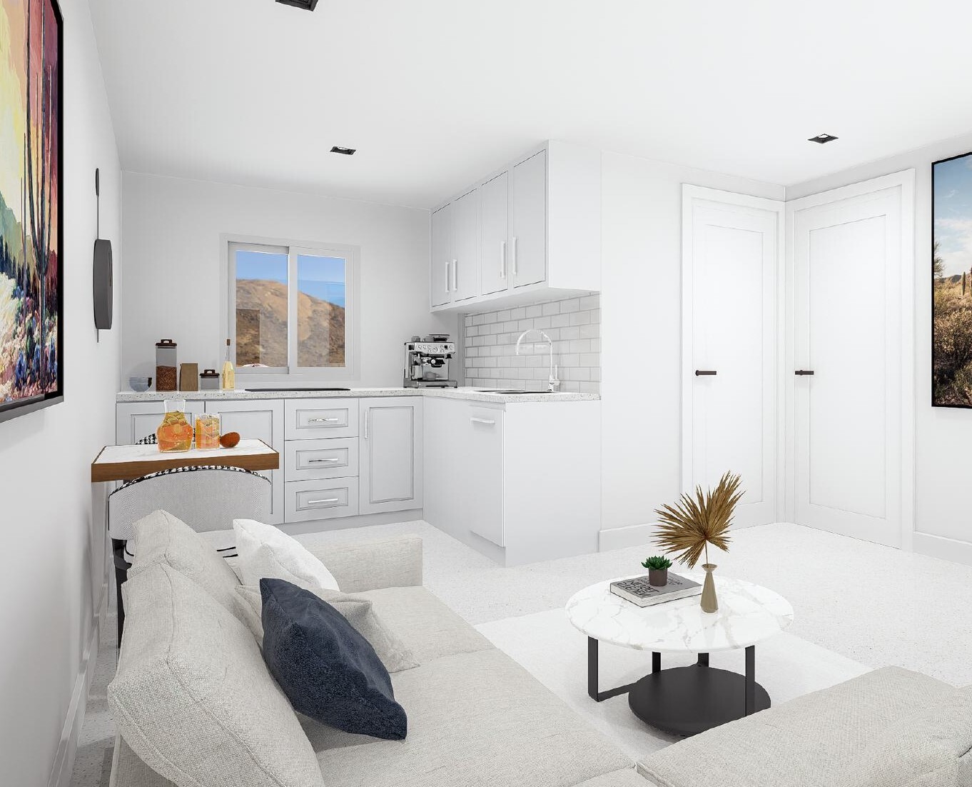 400sqft Tiny Home Plans with 2 Bedrooms - Architectural Plans