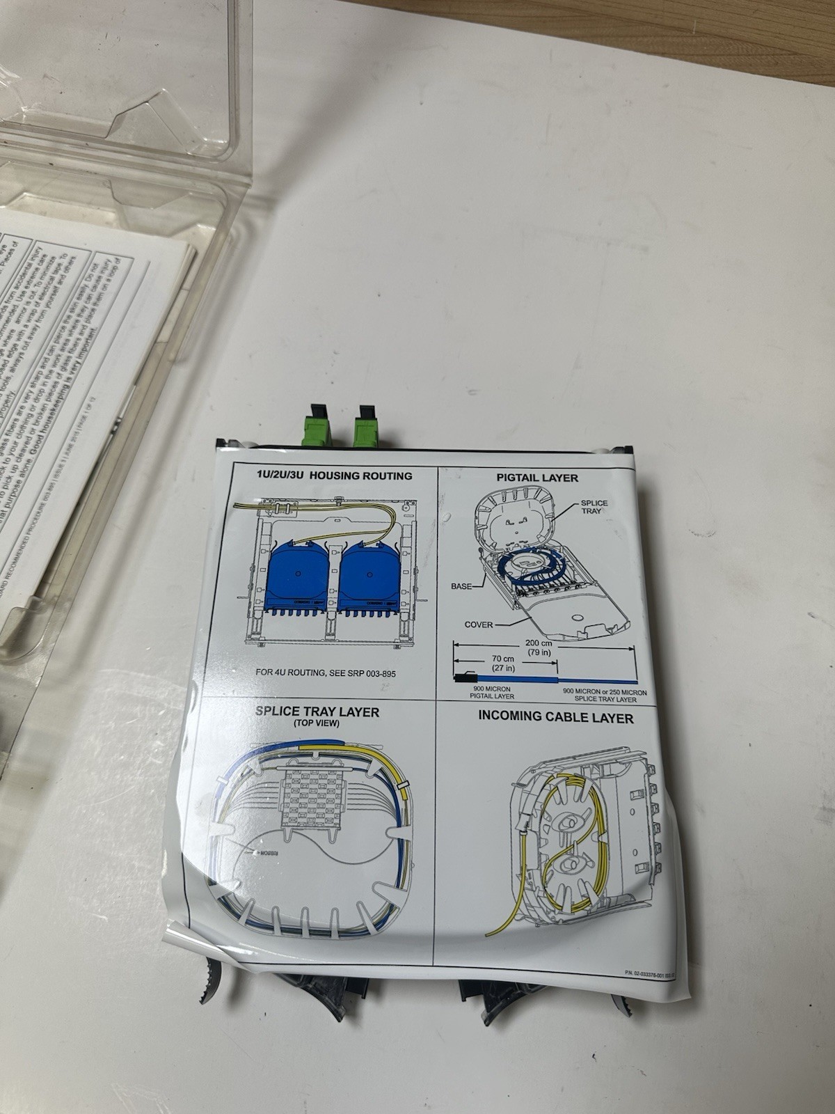 Corning CCH-CS12-D9-P00RE Splice Cassette (please See Pics)