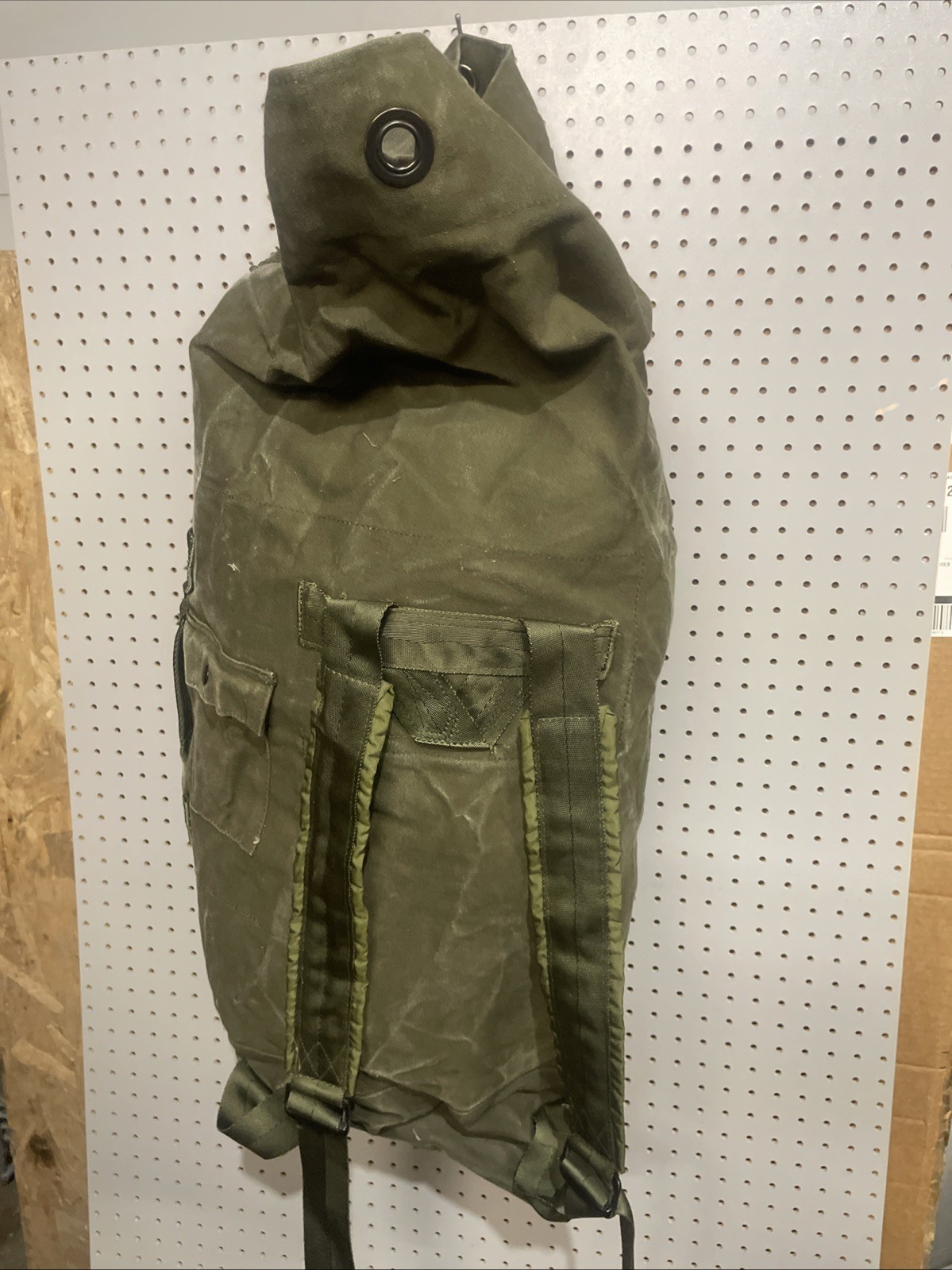 U.S. ARMY MILITARY Army Green Large Rucksack 38"