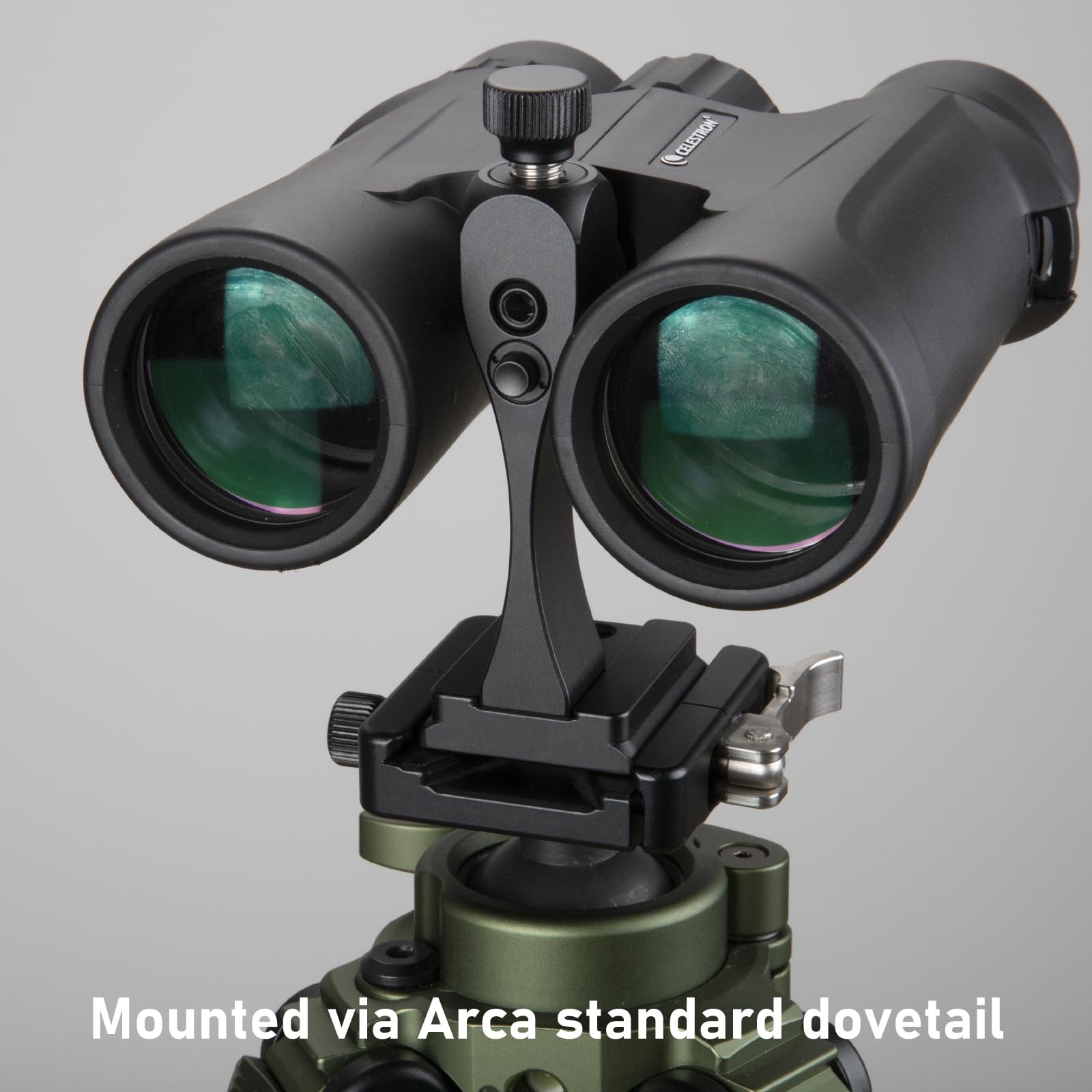 Binocular Tripod Adapter | Quick Release, 1/4"-20 Thread & Compact, Black