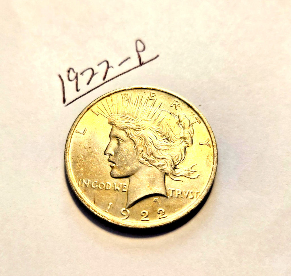 1922-P-$1 Silver Peace Dollar - A VERY Nice coin!