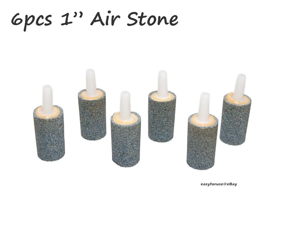 6 pcs Air Stone 1" Aquarium Fish Tank Aerator Diffuser