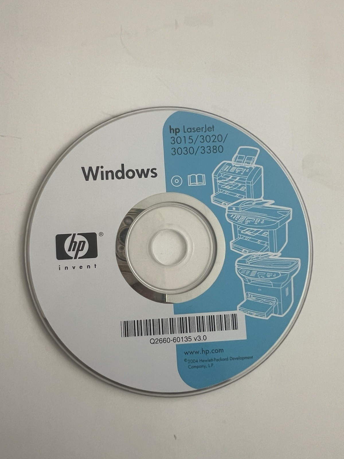 Hp Laserjet 3015/ 3020/3030/3380 Series Printer Software Driver CD DVD only