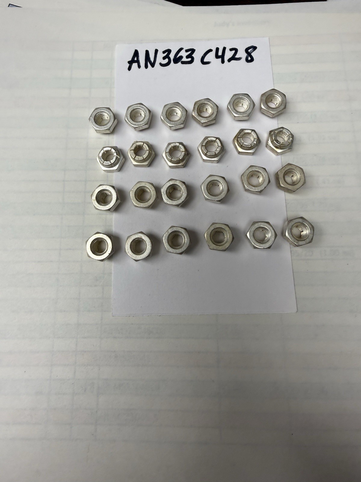AN363C428 Nut, S/S (MS21046C4) Lots of 26