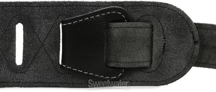Taylor Leather/ Suede 2.5" Guitar Strap - Black