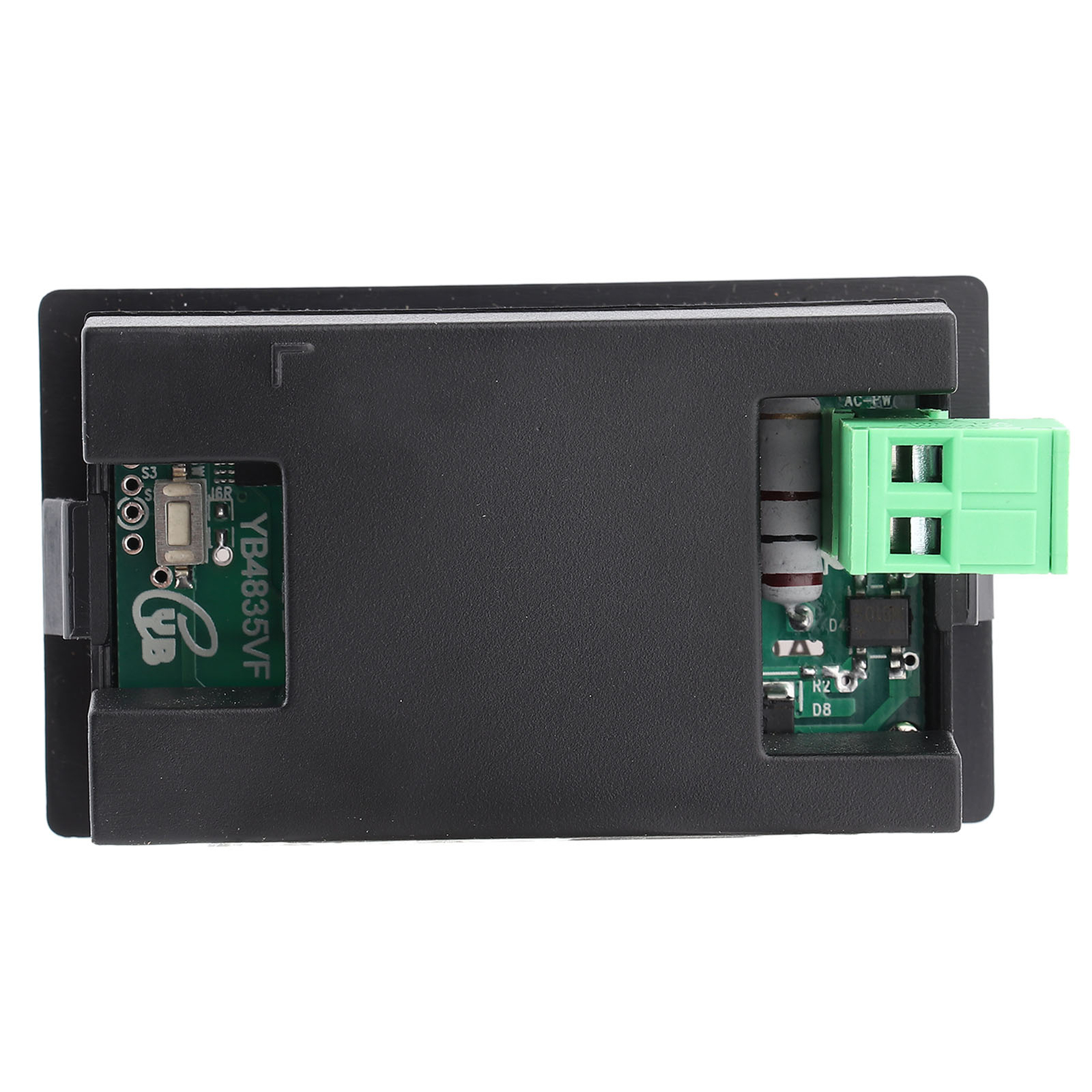 Generator Double Display Digital AC Voltmeter Frequency Meter Testing Black