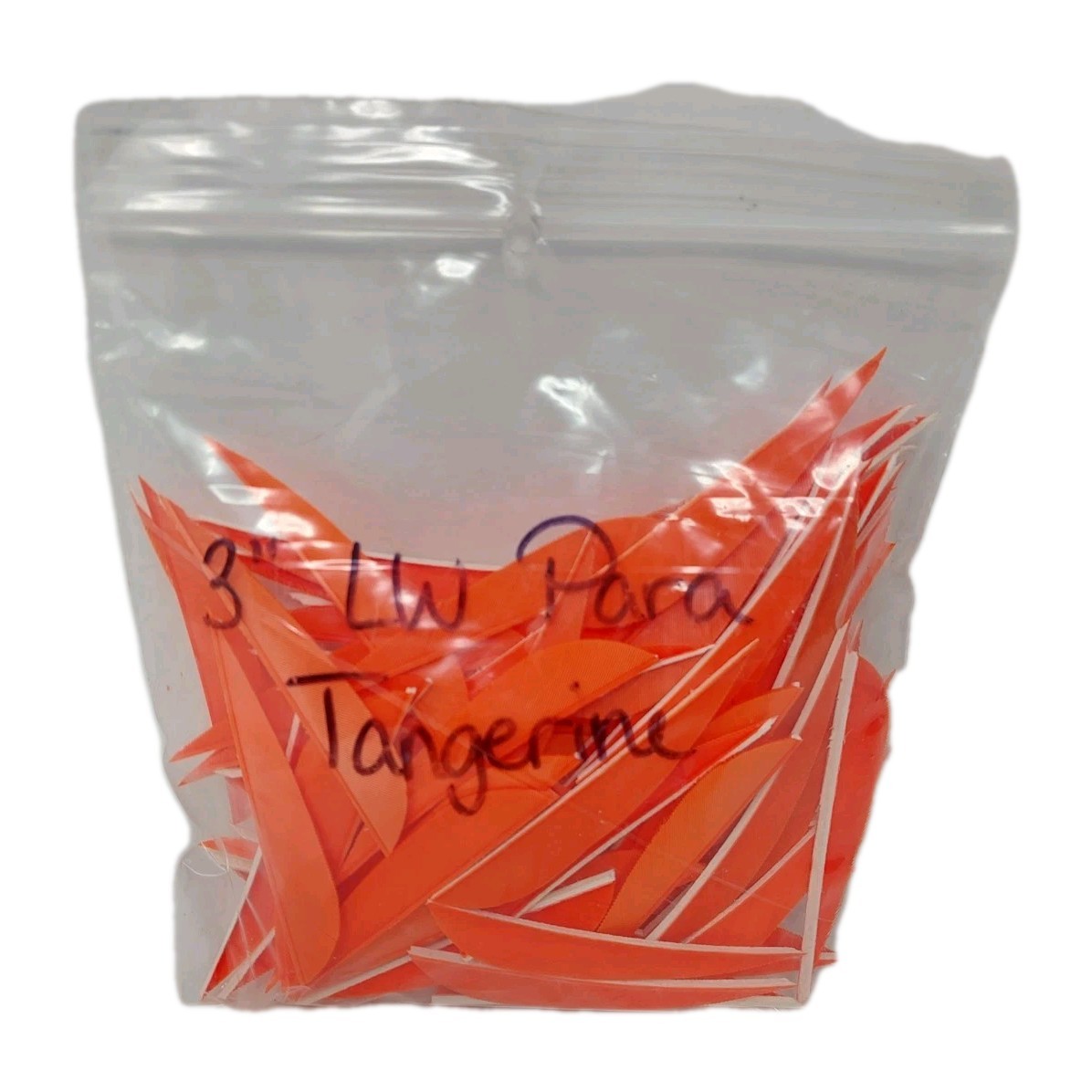 100 Pack Archery Arrow Feathers 3" Left Wing: Parabolic Tangerine Orange