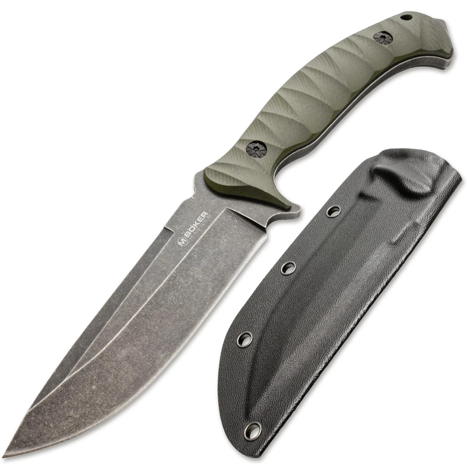 Magnum Persian Fixed Knife 4.72" Blade 440A G10 Kydex Green 02LG115