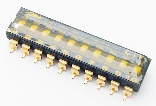 KJ10RTT CIT RELAY AND SWITCH 10 POSITION SMT DIP SWITCHES