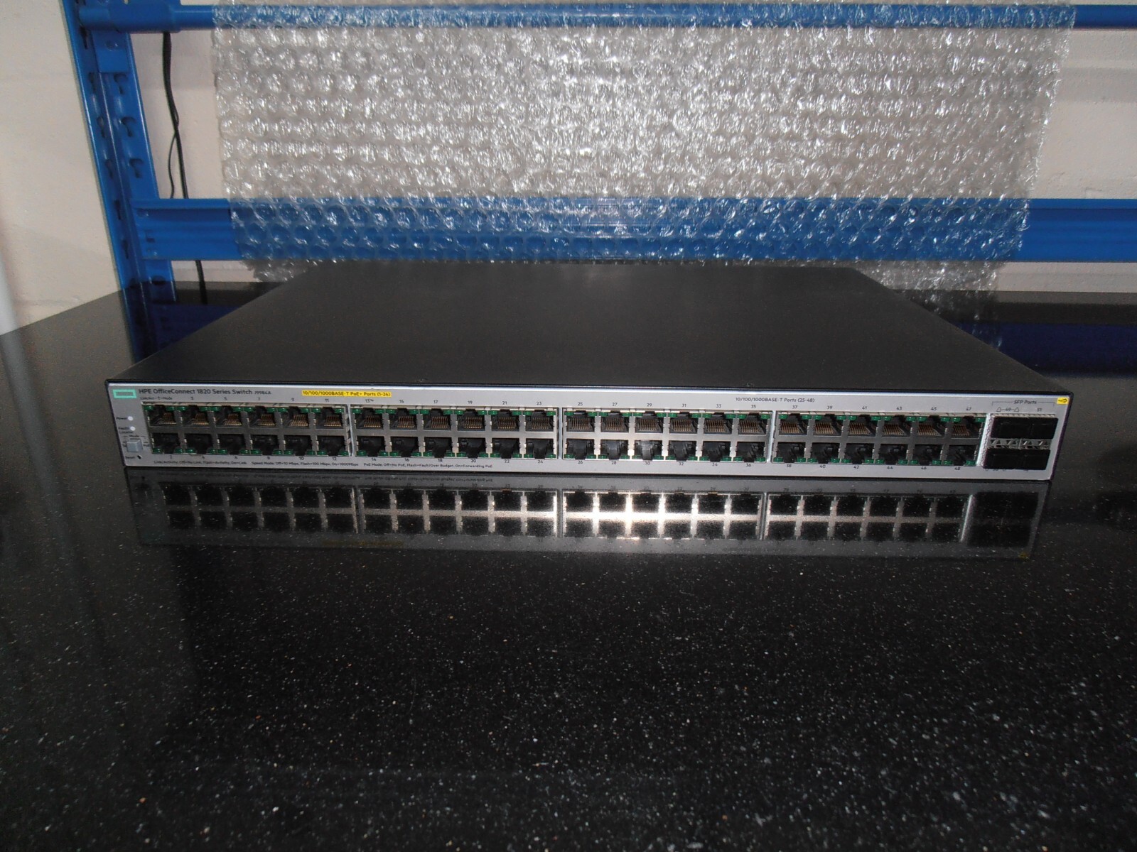 HPE OfficeConnect Switch 1820 48G PoE+ (370W) Switch + 4 X SFP  J9984A