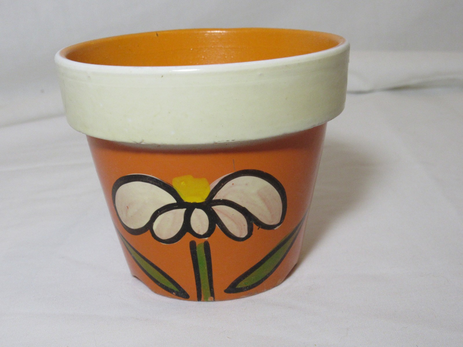 Vintage, Indoor Flower Pot/Planter  - For NEVCO W/Pretty Flower On Front