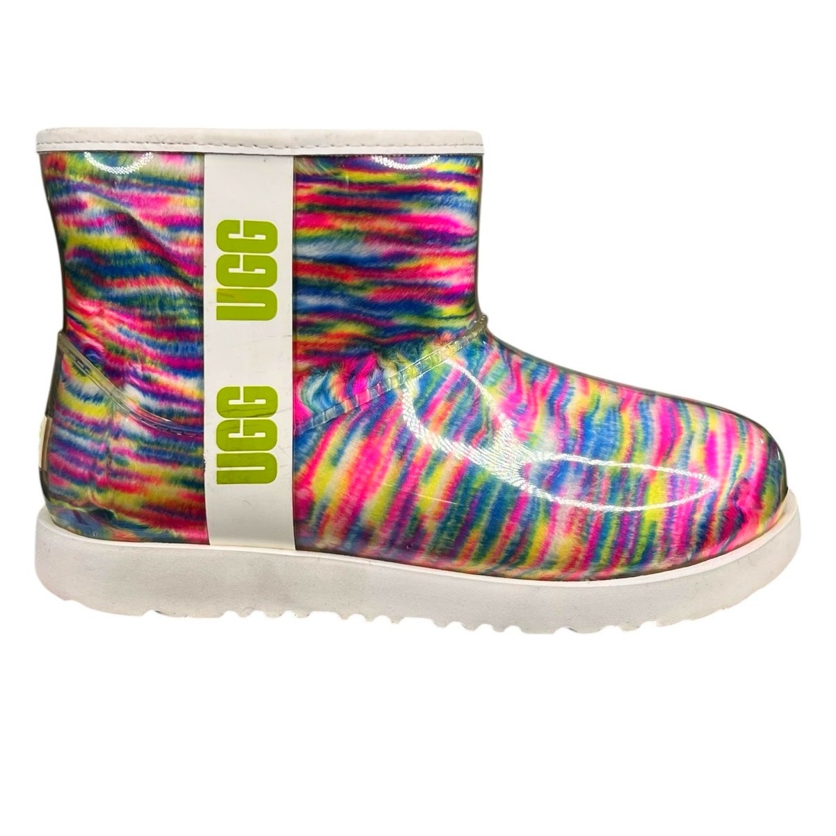 UGG Kids Classic Clear Mini Pixelate Multicolor Winter Boot Size US 6