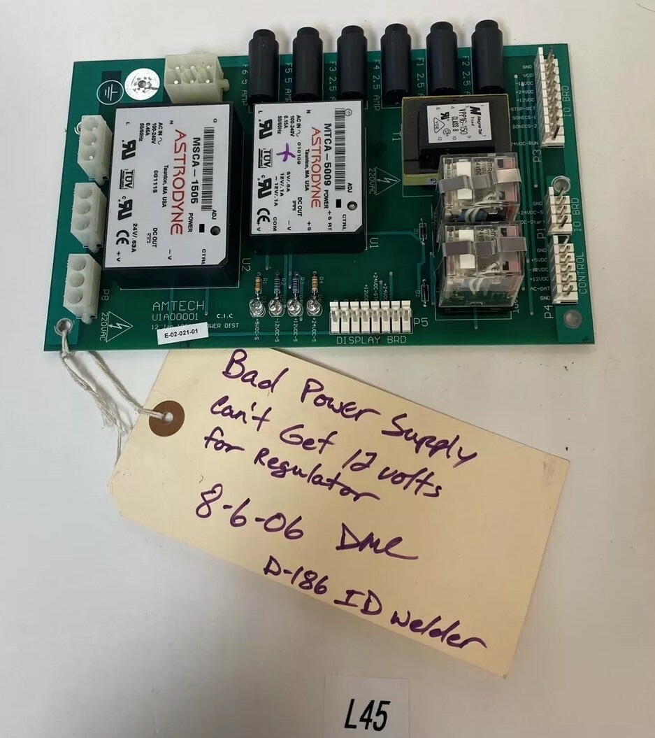 Parts/Repair U1A00001 Board, Astrodyne MSCA-1505, MTCC-5009 Fast Shipping!
